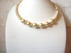 Retro Palest Yellow Faux Pearl Choker Necklace 51020