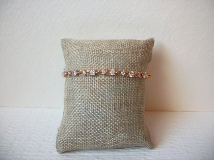 Vintage Rose Gold Toned Tennis Bracelet 111820