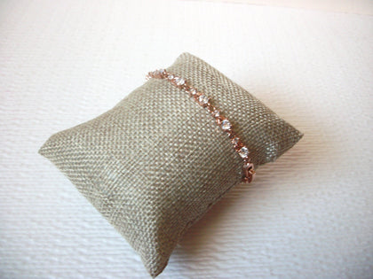 Vintage Rose Gold Toned Tennis Bracelet 111820