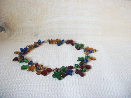 Vintage Shorter 14 Inch Glass Choker Necklace 51120