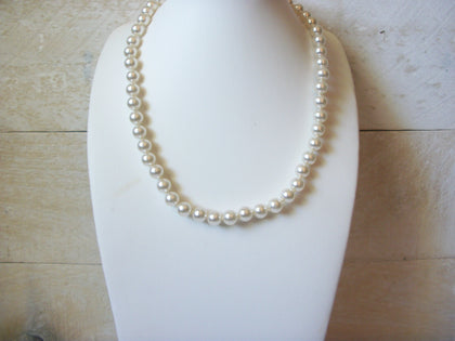 Vintage Glass Pearl Necklace 51120