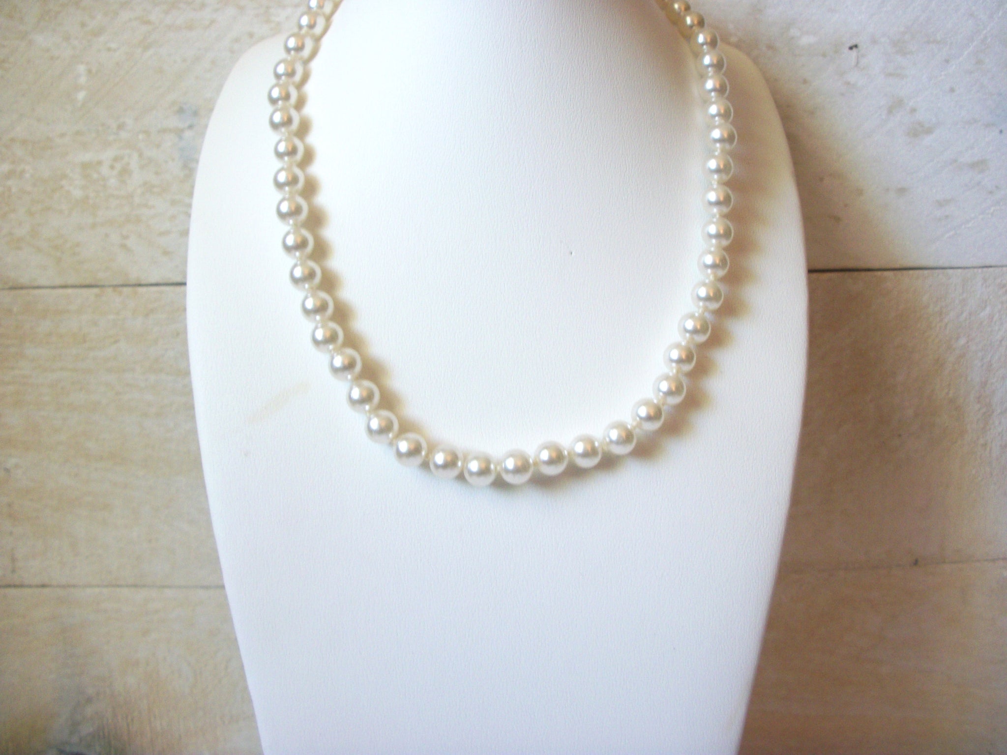 Vintage Glass Pearl Necklace 51120