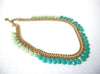 Vintage 1950s Mint Teal Green Statement Necklace 111920