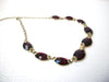 Vintage NAPIER Gold Red Necklace 111920