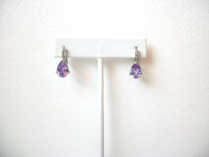Retro Pale Lavender Amethyst Earrings 111820