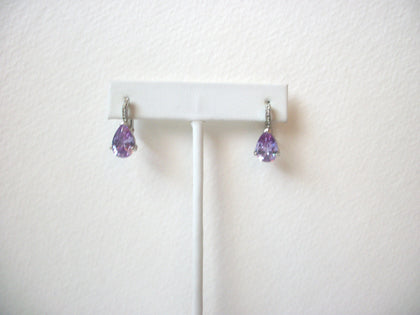 Retro Pale Lavender Amethyst Earrings 111820