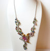 Retro Butterfly Rhinestone Crystal Necklace 111820