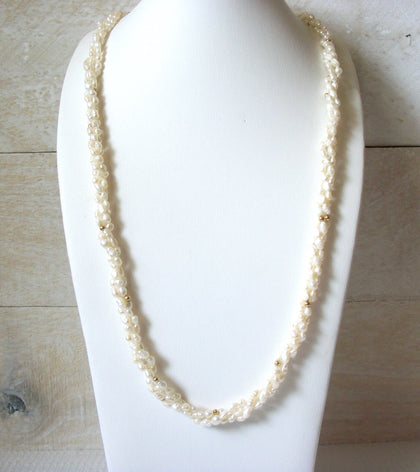 Retro Glass Pearl Necklace 51320