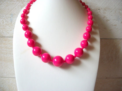Retro Bright Pink Necklace 51320