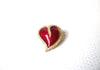 Vintage Red Heart Rhinestone Brooch Pin 111920