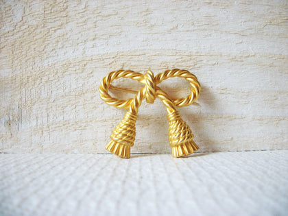 Vintage Tassel Bow Tie Brooch 51320