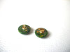 Retro 1950s Olive Green Earrings 111920