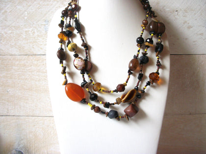 Vintage Glass Stones Necklace 51420