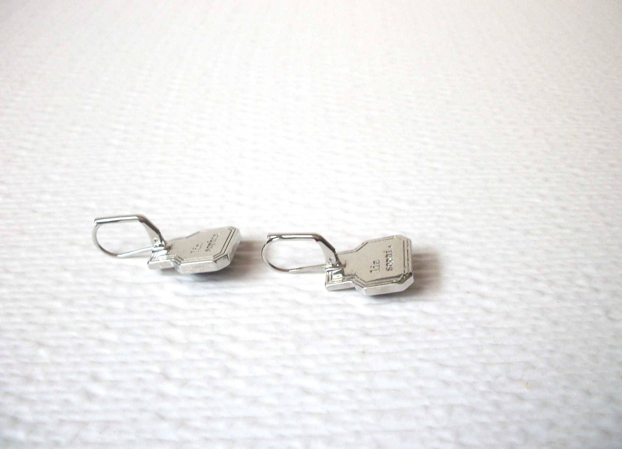 Vintage Silver Blue Designer Stud Earrings 112120