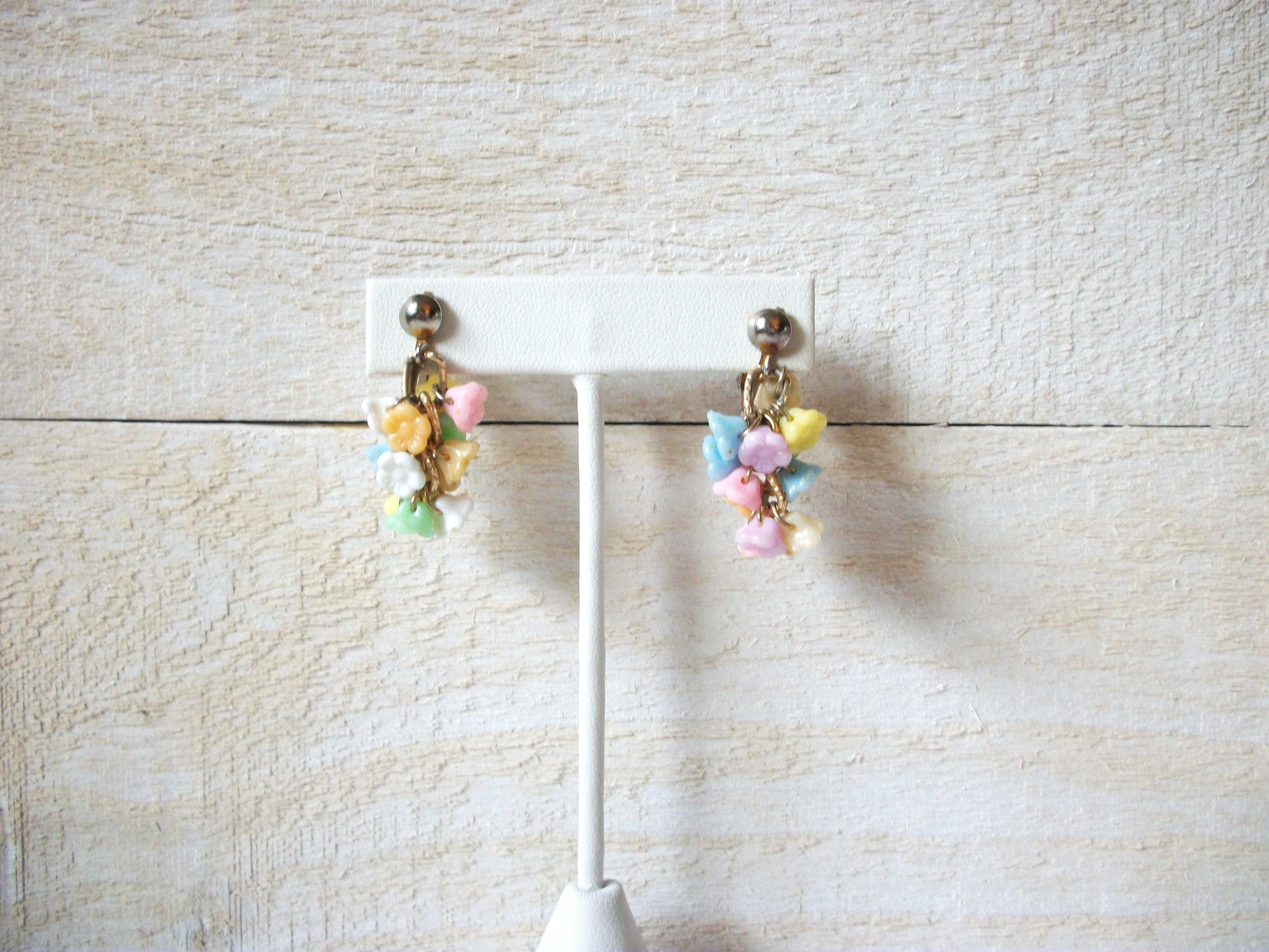 Hongkong 1950s Flower Earrings 51420