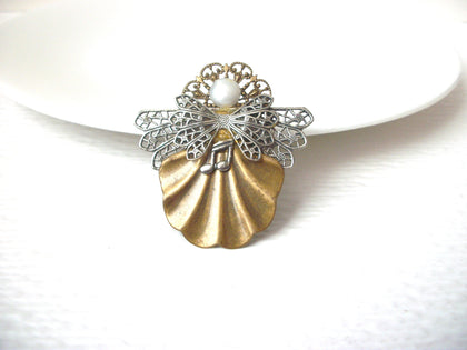 Vintage Victorian Angel Brooch Pin 111920