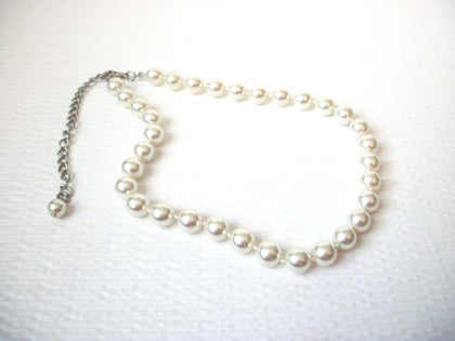 Retro Glass Pearl Necklace 111920