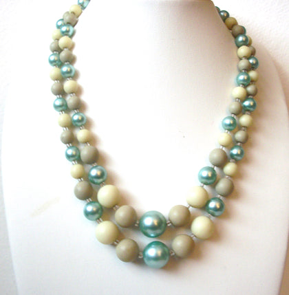 Vintage 1950s JAPAN Glass Pearl Necklace 111920