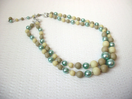 Vintage 1950s JAPAN Glass Pearl Necklace 111920