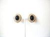 Vintage 1950s Black Glass Earrings 112020