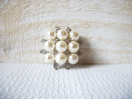 Retro Faux Pearl Rhinestones Brooch 51520