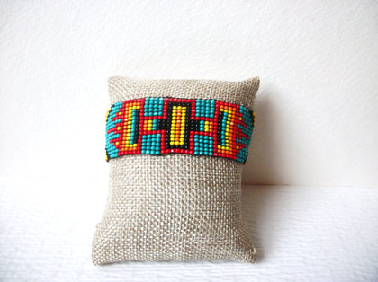 Chunky Native American Glass Seed Bracelet 112020