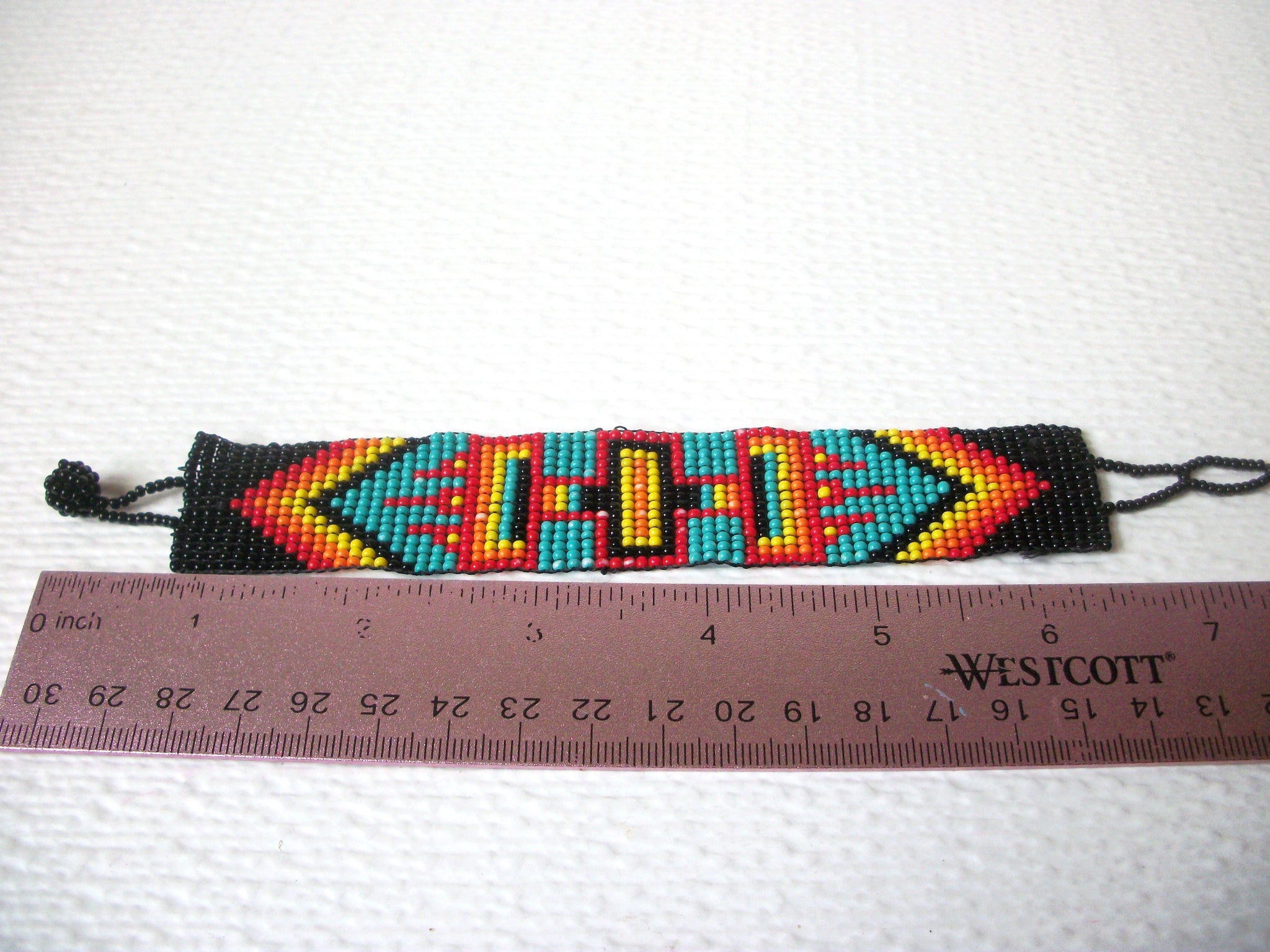 Chunky Native American Glass Seed Bracelet 112020