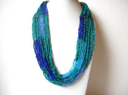 Vintage Southwestern Glass Seed Beads Necklace 112020