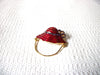 Vintage Red Hat Brooch 51520