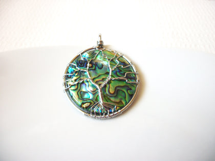 Tree Of Life Paua Abalone Pendant 8316