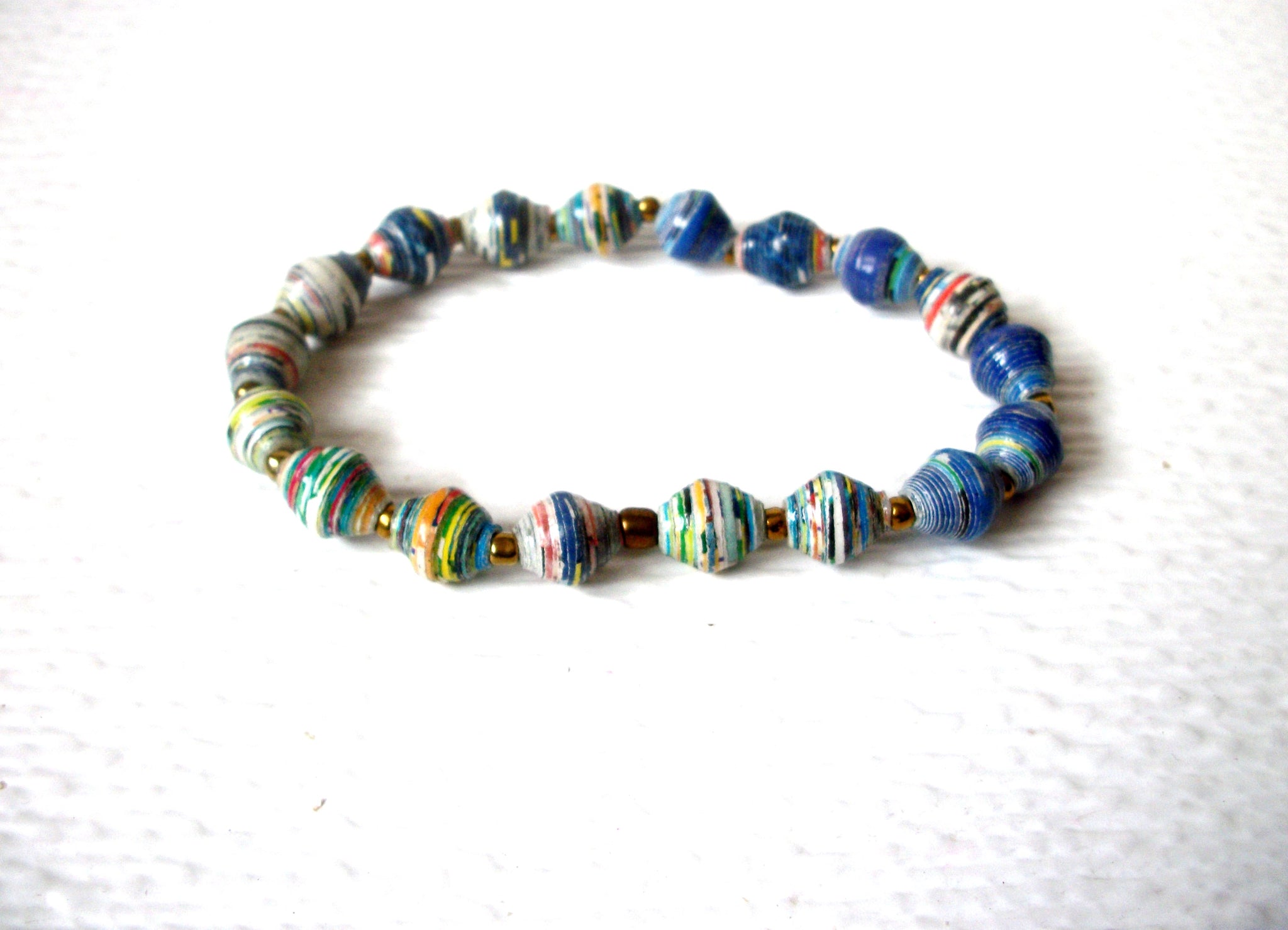 Paper Beads African Bracelet 112120