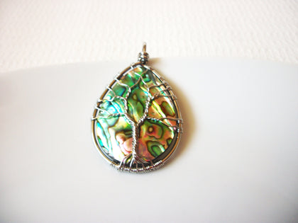Tree Of Life Paua Abalone Pendant 8316