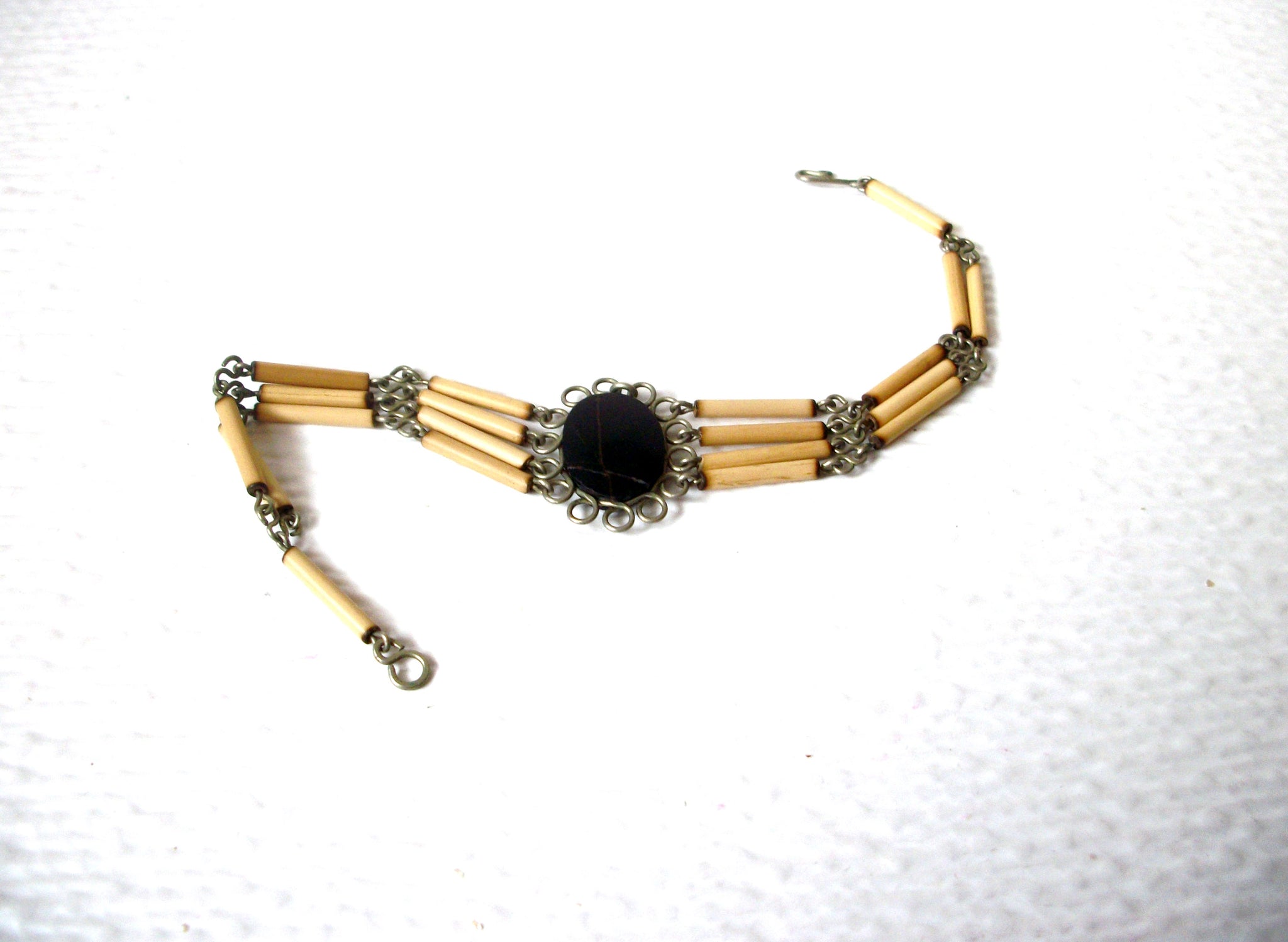 Vintage Ethnic Black Opal Bracelet 112120