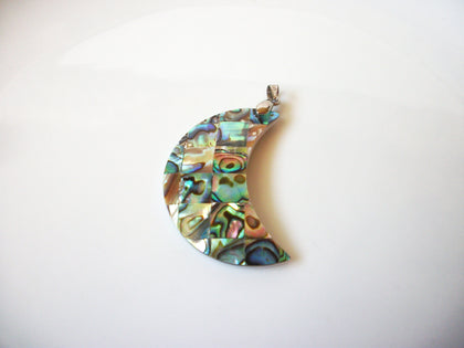 Australian Paua Abalone Crescent Moon Pendant 8316