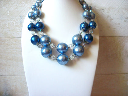1950s Vintage Blue Shades Necklace 51620