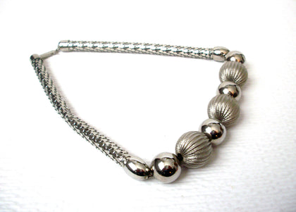 Retro Silver Toned Necklace 112120