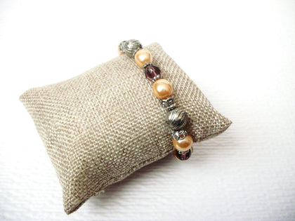 Retro Faux Pearl Glass Bracelet 112220