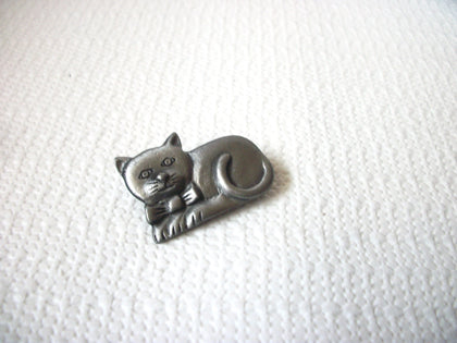 Pewter Vintage Kitten Brooch Pin 8316 Smaller