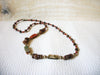 Vintage Paua Abalone Glass Beads Necklace 51720