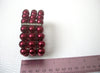 Retro Chunky Cranberry Red Bracelet 112220