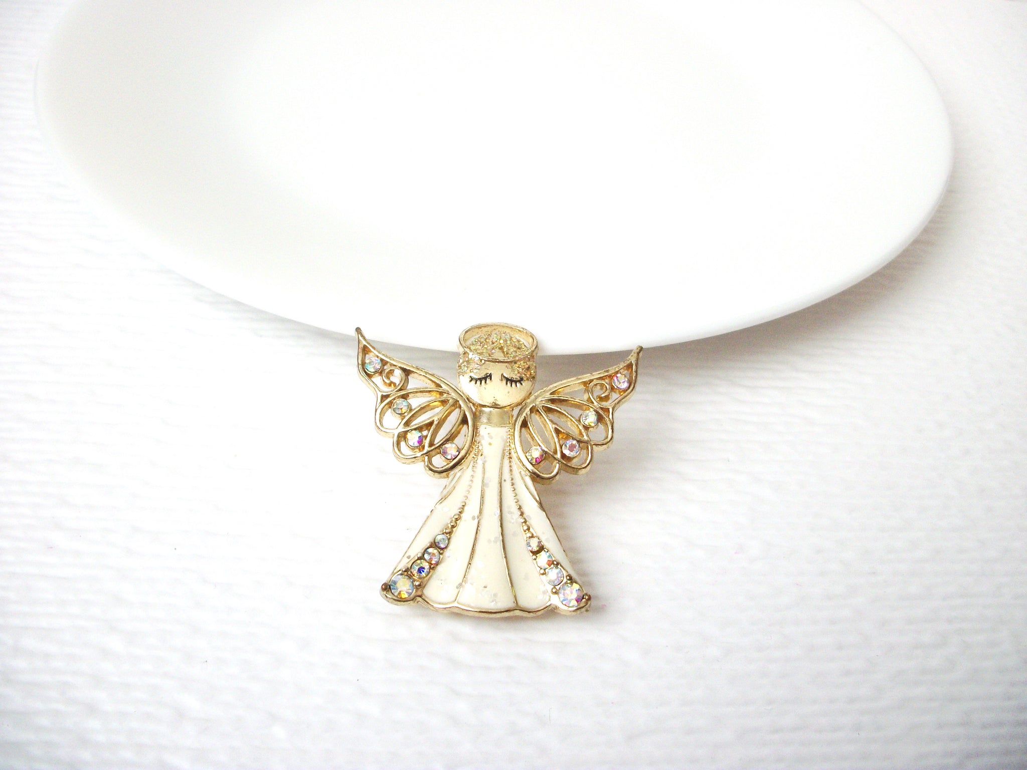 Vintage Aurora Borelias Angel Brooch Pin 112120