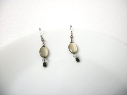Retro Czech Glass Dangle Earrings 112120