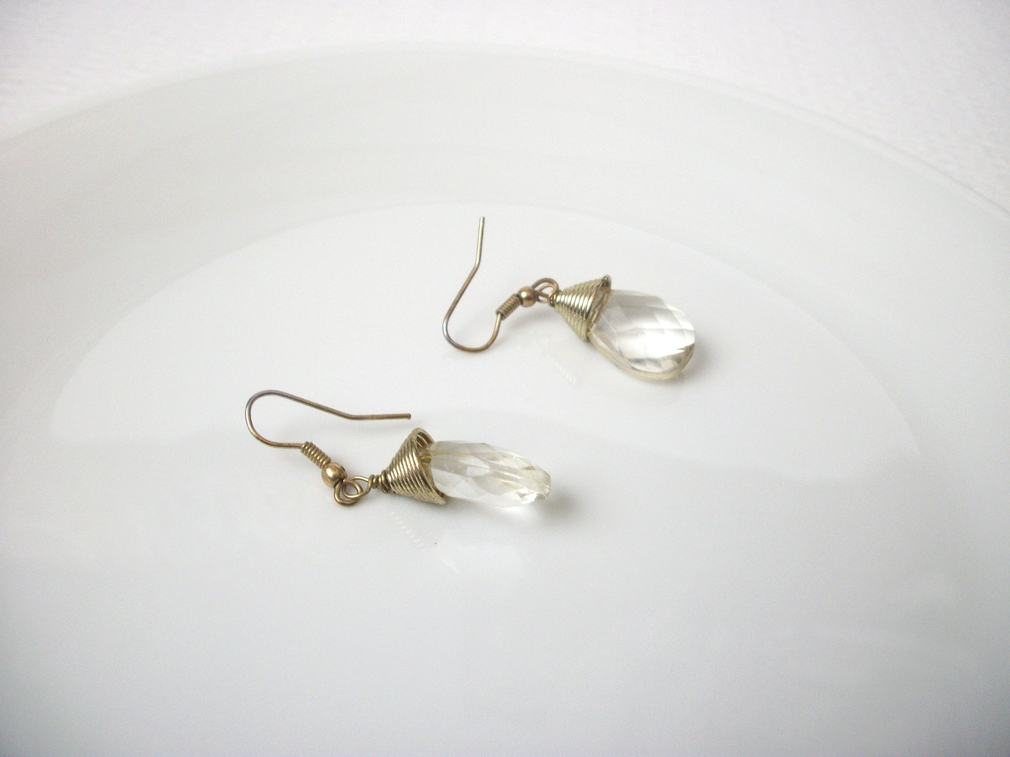 Retro Clear Dangle Earrings 112120