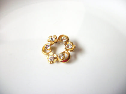 Vintage Clear Rhinestones Brooch Pin 8316