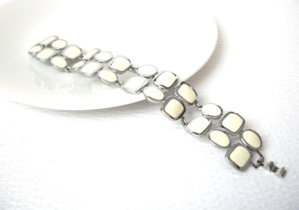 Vintage Designer Silver White Bracelet 112320