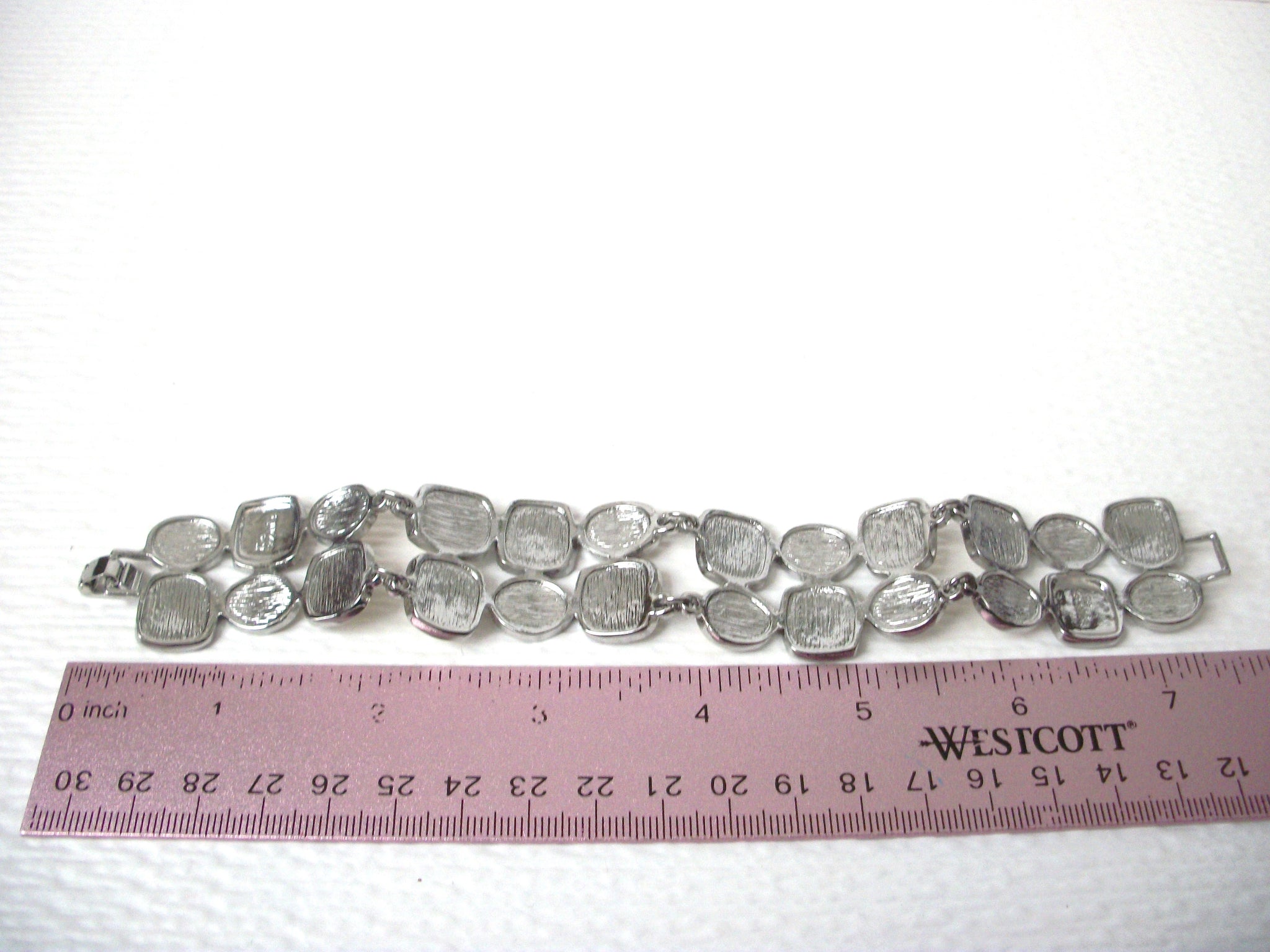 Vintage Designer Silver White Bracelet 112320