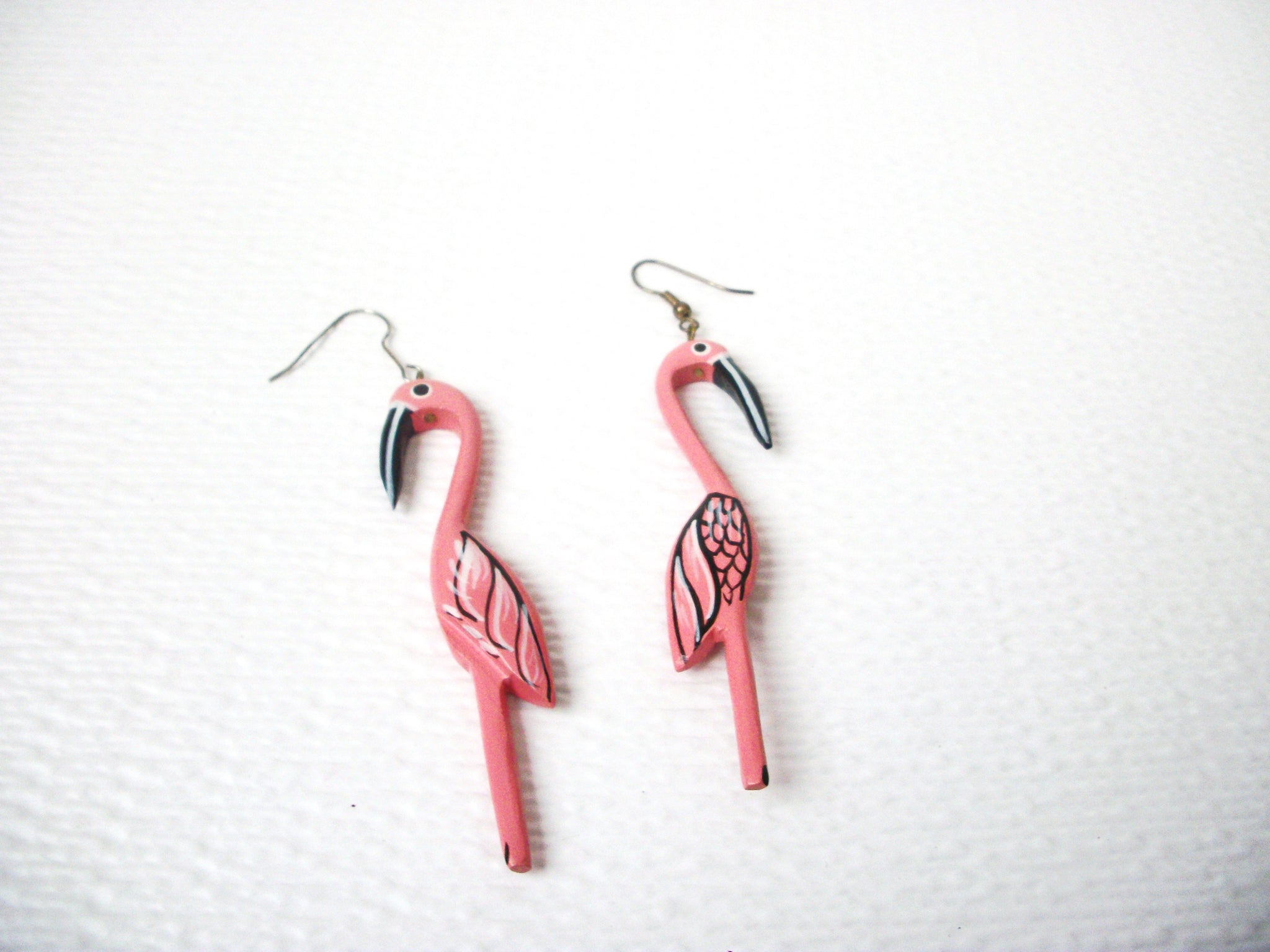 Retro Long Flamingo Bird Earrings 112120