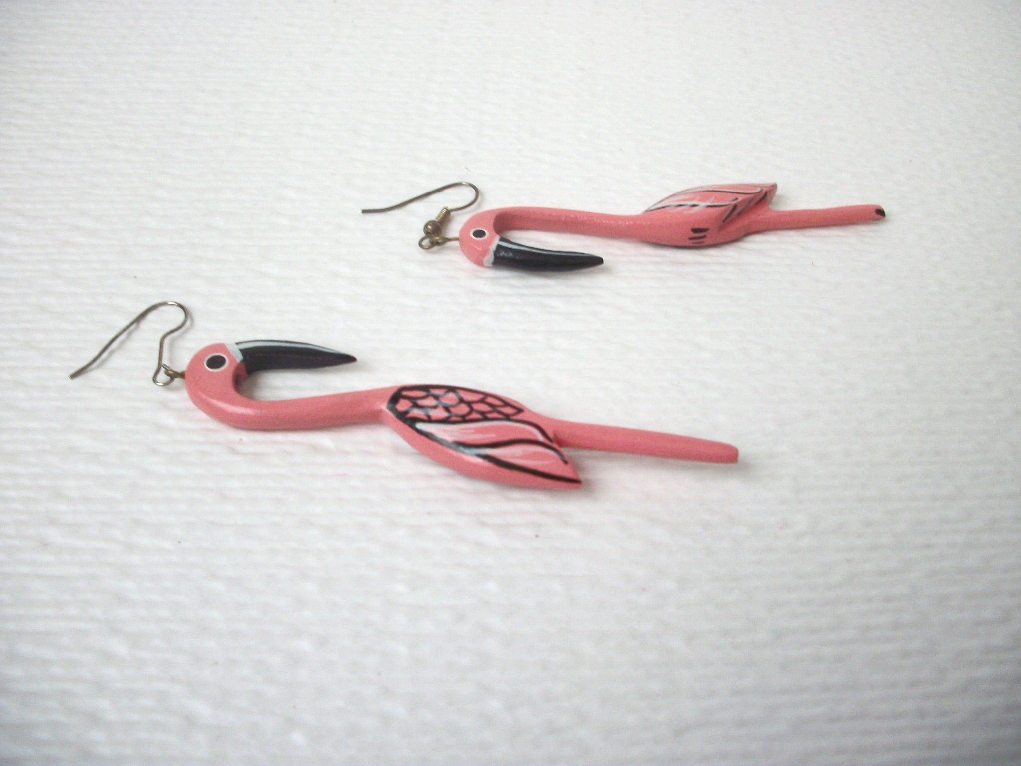 Retro Long Flamingo Bird Earrings 112120