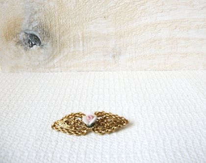 Vintage Victorian Porcelain Brooch 51820