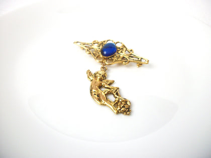 Vintage 1950s Angel Brooch Pin 112320